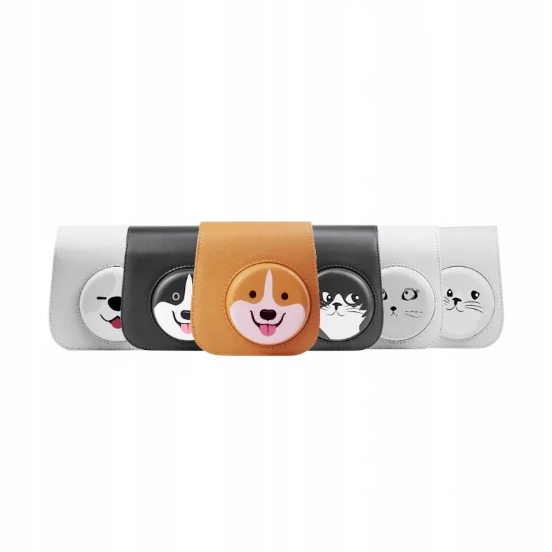 LOVEINSTANT custodia borsa per Fujifilm Instax Mini 11 - design cane grigio