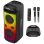 TONSIL Party Dance 1600 diffusore Bluetooth portatile per feste con luci LED, karaoke, 1600W PMPO, 80W RMS, woofer 10 pollici, TWS, radio FM, microfono e telecomando