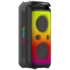 TONSIL Party Dance 1600 diffusore Bluetooth portatile per feste con luci LED, karaoke, 1600W PMPO, 80W RMS, woofer 10 pollici, TWS, radio FM, microfono e telecomando