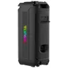 TONSIL Party Dance 1600 diffusore Bluetooth portatile per feste con luci LED, karaoke, 1600W PMPO, 80W RMS, woofer 10 pollici, TWS, radio FM, microfono e telecomando