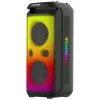 TONSIL Party Dance 1600 diffusore Bluetooth portatile per feste con luci LED, karaoke, 1600W PMPO, 80W RMS, woofer 10 pollici, TWS, radio FM, microfono e telecomando