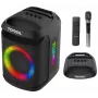 Tonsil Party Dance 800 diffusore Bluetooth portatile per feste con karaoke, LED disco, 80 W RMS, 2 woofer da 8 pollici, nero