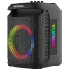 Tonsil Party Dance 800 diffusore Bluetooth portatile per feste con karaoke, LED disco, 80 W RMS, 2 woofer da 8 pollici, nero