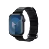 Crong Eclipse cinturino magnetico in pelle vera per Apple Watch 44/45/46/49 mm (nero)