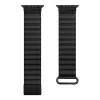 Crong Eclipse cinturino magnetico in pelle vera per Apple Watch 44/45/46/49 mm (nero)