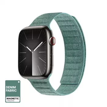 Crong Melange cinturino magnetico per Apple Watch 44/45/46/49 mm (turchese melange)