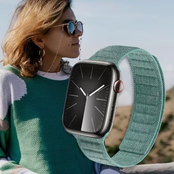 Crong Melange cinturino magnetico per Apple Watch 44/45/46/49 mm (turchese melange)