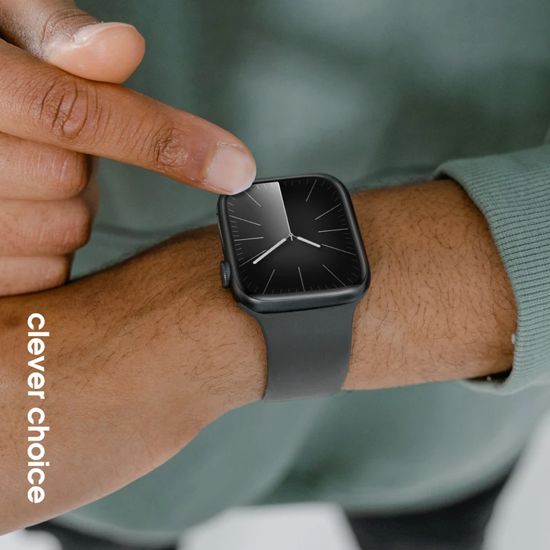 Crong cinturino in silicone liquido per Apple Watch 44/45/46/49 mm - grafite