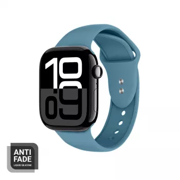 Crong cinturino in silicone liquido per Apple Watch 38/40/41/42 mm - blu marino
