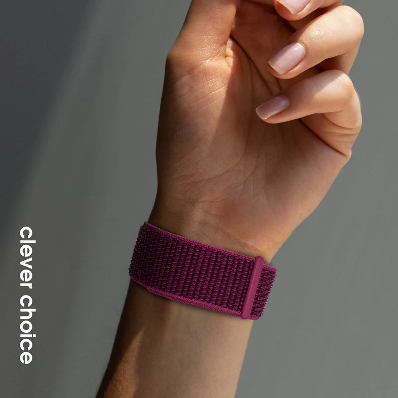 Crong Nylon Sport Band per Apple Watch 38/40/41/42 mm (magenta fusion)