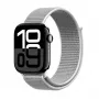 Crong cinturino sport in nylon per Apple Watch 44/45/46/49 mm (grigio argento)
