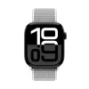 Crong cinturino sport in nylon per Apple Watch 44/45/46/49 mm (grigio argento)