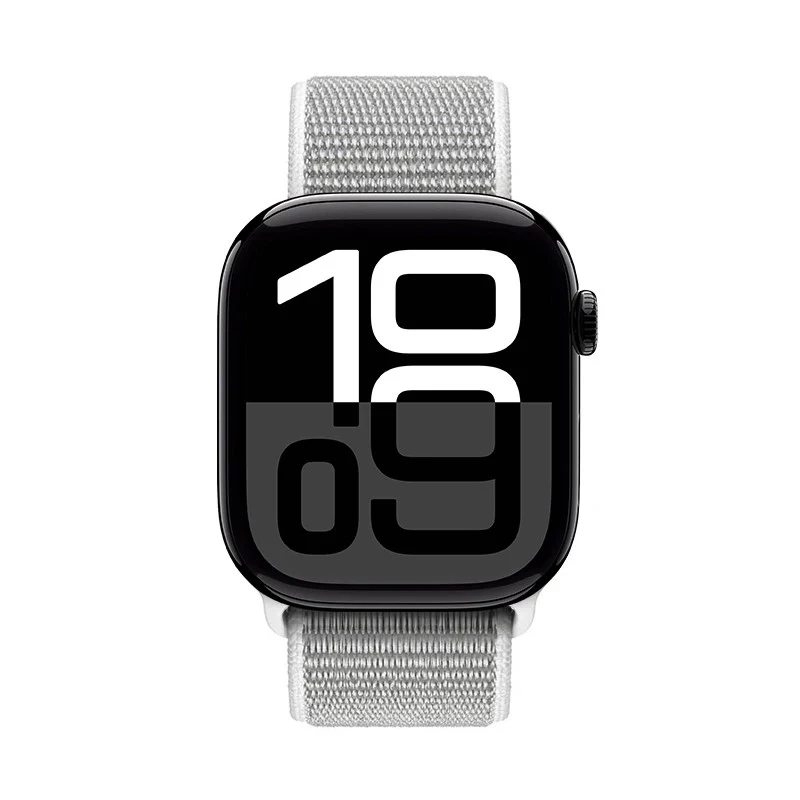 Crong cinturino sport in nylon per Apple Watch 44/45/46/49 mm (grigio argento)