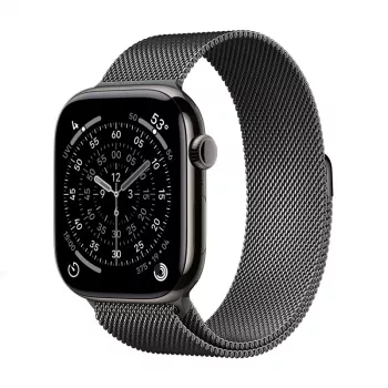 Crong Milano Steel - cinturino in acciaio inox per Apple Watch 38/40/41/42 mm (Graphite)