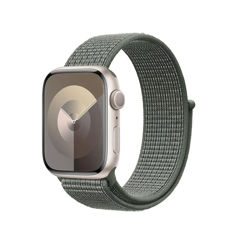 Crong Nylon Sport Band per Apple Watch 38/40/41/42 mm (Military Green)