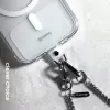 Crong Phone Crossbody Lanyard con catena argento - cinturino universale per smartphone
