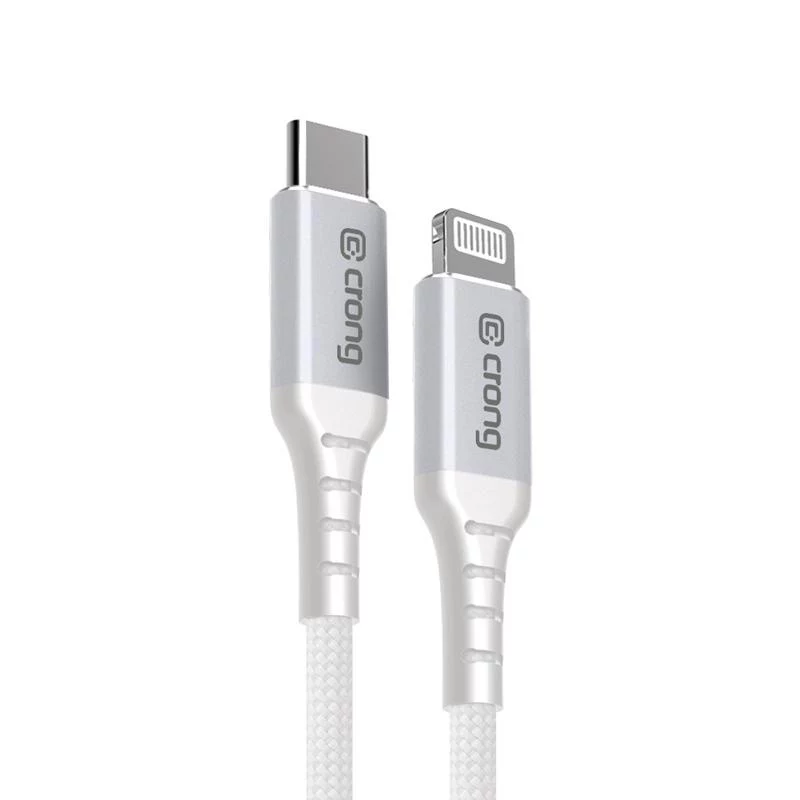 Crong Armor Link cavo USB-C a Lightning Fast Charging MFi 150 cm bianco