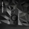 Crong Clear MAG Pro Case per Apple iPhone 16, MagSafe, nero