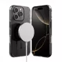 Crong Clear MAG Pro Case per iPhone 16 Pro Max, MagSafe, cornice nera