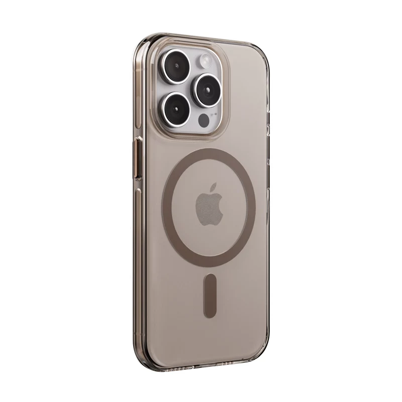 Crong Clear MAG Pro Case per iPhone 15 Pro con MagSafe (color deserto)