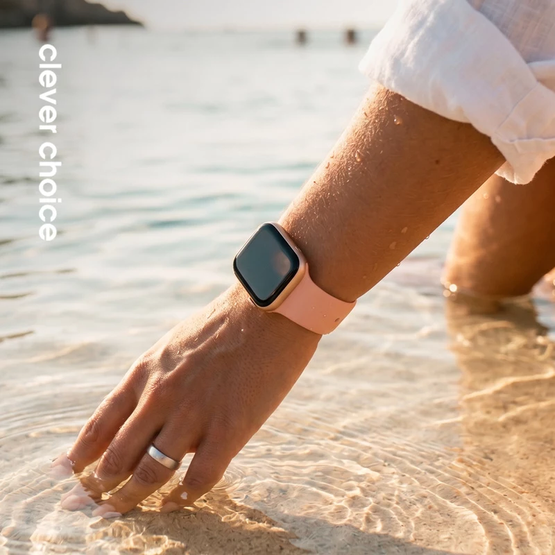 Crong Liquid - cinturino per Apple Watch 38/40/41/42 mm (salmone)