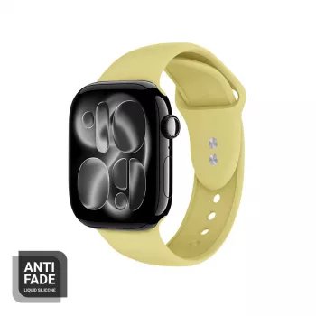 Crong Liquid - cinturino per Apple Watch 38/40/41/42 mm (giallo paglierino)