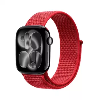 Crong Nylon Sport Loop per Apple Watch 38/40/41/42 mm rosso