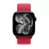 Crong Nylon Sport Loop per Apple Watch 38/40/41/42 mm rosso