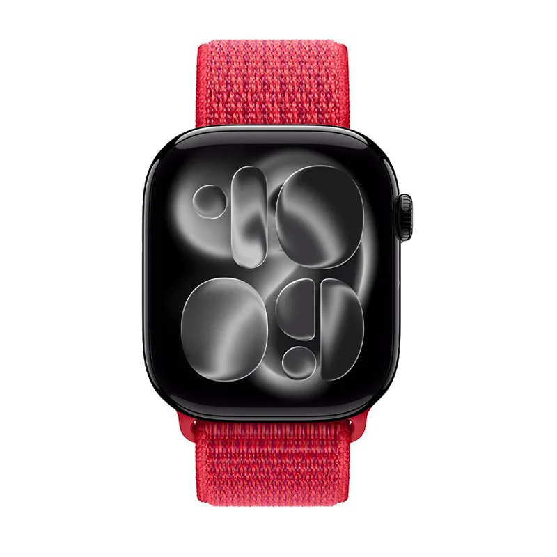 Crong Nylon Sport Loop per Apple Watch 38/40/41/42 mm rosso