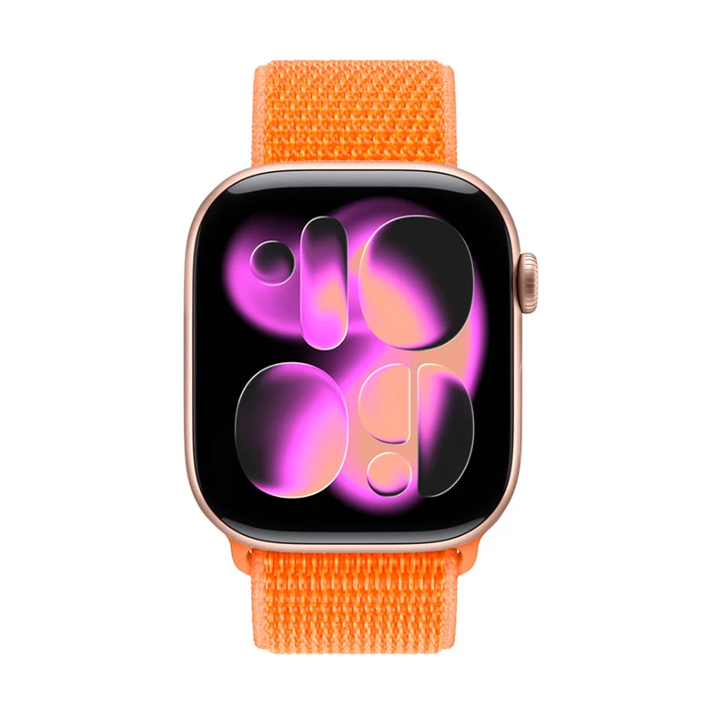 Crong Nylon Sport Loop per Apple Watch 38/40/41/42 mm arancione