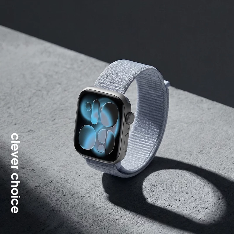 Crong Nylon cinturino per Apple Watch 38/40/41/42 mm blu