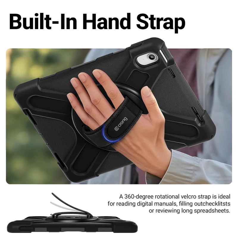 Crong Defender Plus Case per Samsung Galaxy Tab S11 11 pollici - nero
