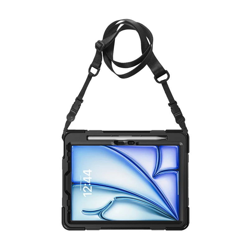 Crong Defender Plus Case per iPad Air 11 pollici M3 (2025) / M2 (2024) nero