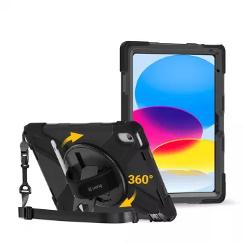 Crong Defender Plus Case per iPad 11 A16 (2025) / 10,9 pollici (2022) nero