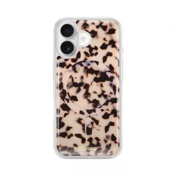 Crong Deluxe MAG Cover - cover posteriore per Apple iPhone 17, MagSafe, Blonde Tortoise