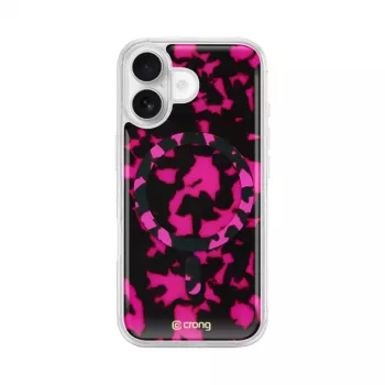 Crong Deluxe MAG Cover - cover posteriore per Apple iPhone 17, MagSafe, Pink Tortoise