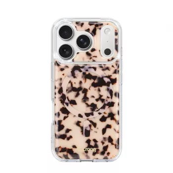 Crong Deluxe MAG Cover - cover per iPhone 17 Pro MagSafe (Blonde Tortoise)