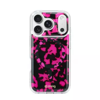 Crong Deluxe MAG Cover - cover per iPhone 17 Pro MagSafe (Pink Tortoise)
