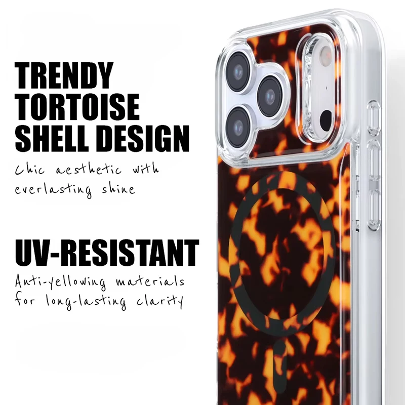Crong Deluxe MAG Cover - cover per iPhone 17 Pro Max MagSafe (tartaruga)