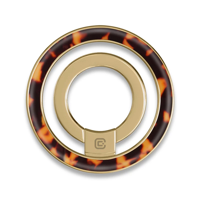 Crong Deluxe RING Holder - anello magnetico per telefono per MagSafe (tartaruga)