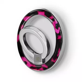Crong Deluxe RING Holder - anello magnetico per telefono MagSafe (Pink Tortoise)