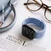 Crong Wave Band Solo Loop in nylon intrecciato per Apple Watch 38/40/41/42 mm blu