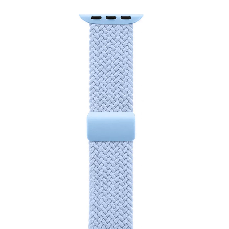 Crong Wave Band Solo Loop in nylon intrecciato per Apple Watch 38/40/41/42 mm blu