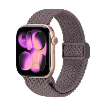 Crong Wave Band cinturino in nylon intrecciato per Apple Watch 38/40/41/42 mm marrone