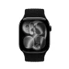 Crong Wave Band cinturino intrecciato per Apple Watch 38/40/41/42 mm (nero)