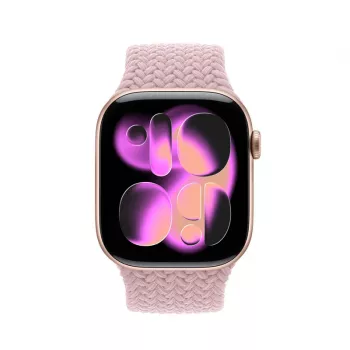 Crong Wave Band Solo Loop in nylon intrecciato per Apple Watch 38/40/41/42 mm rosa