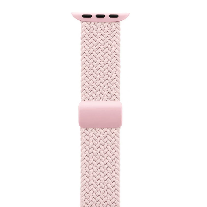 Crong Wave Band Solo Loop in nylon intrecciato per Apple Watch 38/40/41/42 mm rosa