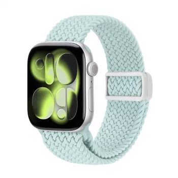 Crong Wave Band cinturino in tessuto intrecciato per Apple Watch 38/40/41/42 mm (menta)