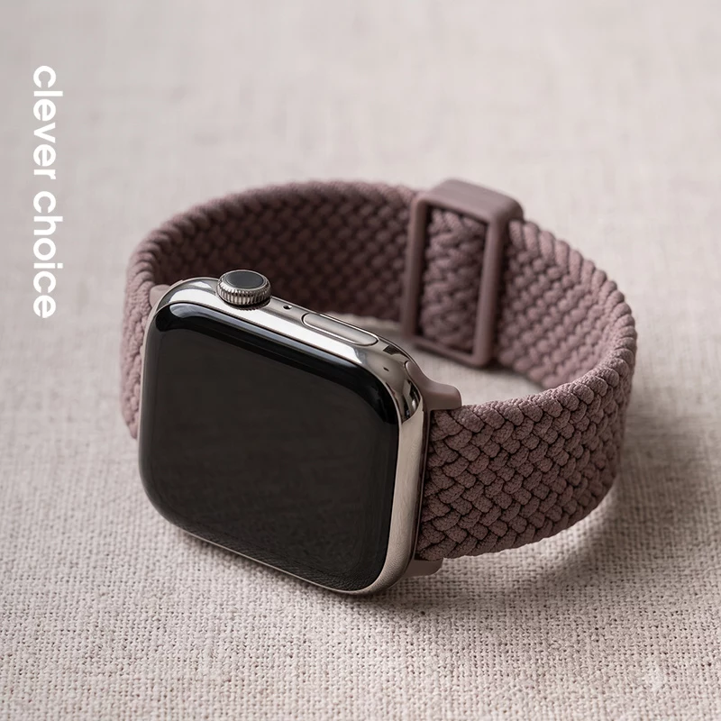 Crong Wave Band - cinturino intrecciato per Apple Watch 44/45/46/49 mm (marrone)