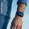 Crong Wave Band Solo Loop in nylon intrecciato per Apple Watch 44/45/46/49 mm (Navy Blue)